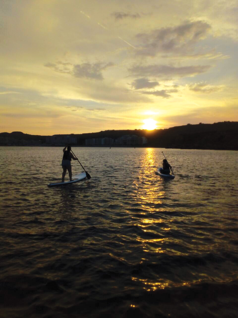 SUP under the sunset