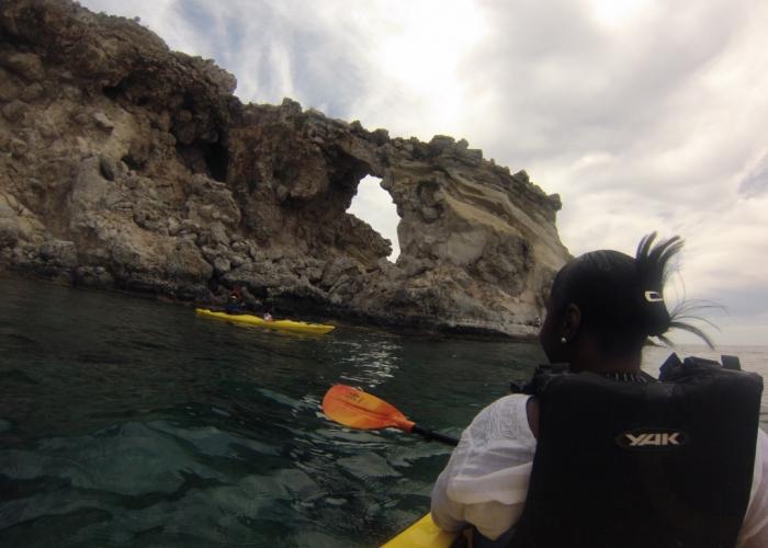 Exploring lindos by kayak